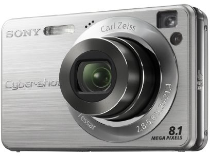 Sony Cyber-shot W130 Digital Camera - Silver (8.1MP, 4x Optical Zoom) 2.5 inch LCD