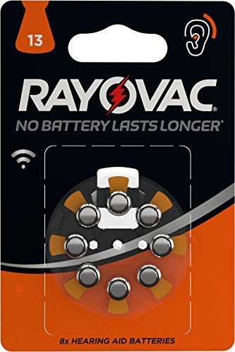 Rayovac Varta Rayovac 13AU-8RR Hearing Aid Batteries (Pack of 8)