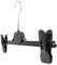 Hangerworld 10 Grucce in Plastica Nera 35cm con Pinze Regolabili per Appendere Gonne e Pantaloni