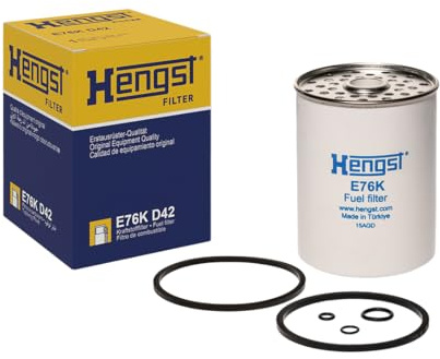 HENGST - Kraftstofffilter E76K D42 - Hochwertiger Kraftstoff-Anschraubfilter für KFZ - Entfernt Staub und Schmutz aus Otto- oder Dieselmotoren - Schützt das Einspritzsystem