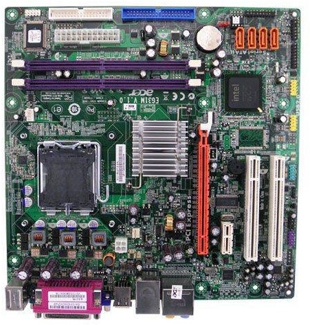 AVER EG31M / SCHEDA MADRE SOCKET LGA 775 / DDR2 MEMORY + LAMIERA BACK PANEL