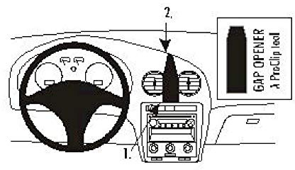 Brodit ProClip für Seat Ibiza 02-09 schwarz