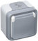 Legrand Plexo LEG69731 - Base de enchufe (2P + T, con tapa protectora, completa, de superficie, 16 A), color gris