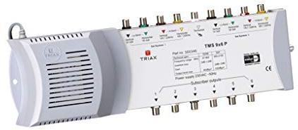Triax TMS 9x6 P Multischalter (9 Eingängen (8X SAT, 1x terrestrisch) und 6 Ausgängen)