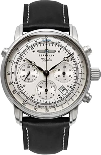 Zeppelin Watches Herren-Armbanduhr XL Analog Automatik Leder 7618-1