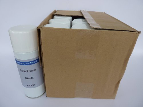 6 x 400ml Aerosols Black Etch Primer Galvanised Steel Aluminium