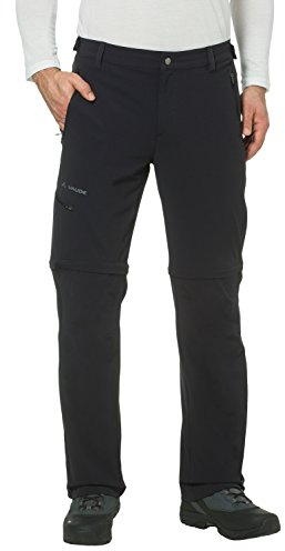 Vaude Herren Farley Stretch T-Zip Hose II, Schwarz, 50/M(lang) , 04575 black