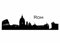 Wandtattooladen Wandtattoo - Skyline Rom Größe:100x29cm Farbe: Schablone