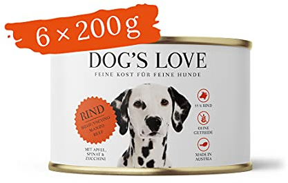 DOG'S LOVE Classic Rind, 6er-Pack (6 x 200g)