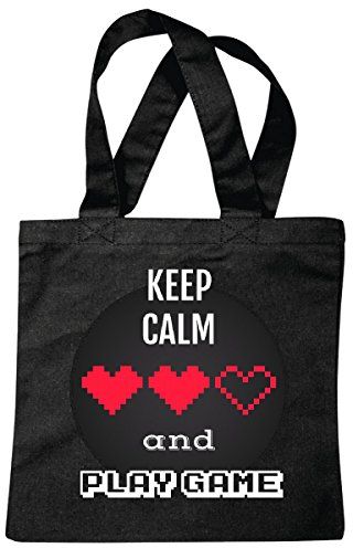 Tasche Umhängetasche Spieler - Zocker - Nerd - Konsole - Geek - Admin - Lan Party Einkaufstasche Schulbeutel Turnbeutel in Schwarz