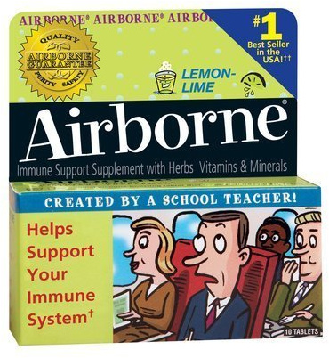 Airborne Effervescent Health Formula Tablets-Lemon Lime-10 ct. by Airborne