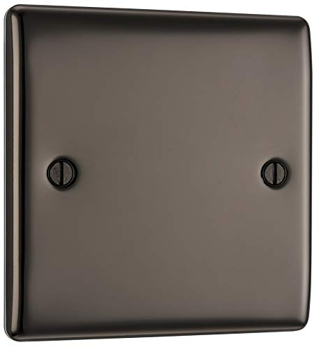 BG Electrical NBN94 The Nexus Metal Range of Single Socket, Black Nickel