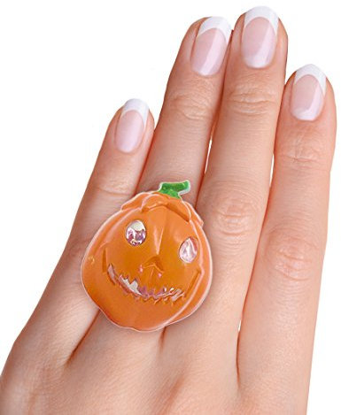 Ciao 30715 – Ring leuchtend Halloween in Blister, sortiert