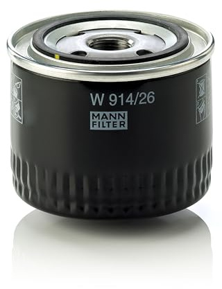 MANN-FILTER, W 914/26 Oil Filter | For Passenger Cars, Highest Filtration Performance, Engine Protection, High Quality Sealing, True OE Engineering