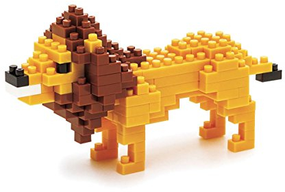 Nanoblock 58514350 - Löwe, 3D-Puzzle, Mini Collection, Schwierigkeitsstufe 2, leicht, 150 Teile