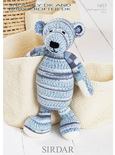 Sirdar Knitting Pattern 1457 Baby Crofter Teddy pattern
