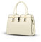 Nicole&Doris Damen Handtaschen Neue Umhängetasche Lackleder Shell Schultertasche Henkeltaschen Tasche für Frauen Cremeweiß