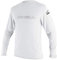 O'Neill Wetsuits Herren Basic Skins L/S Rash Tee Vest, White, XL