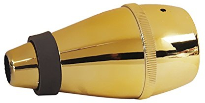 LUOEM Trompetenmute Dämpfer für die Praxis - Gold, ABS, B♭, 14cm/5,51 Zoll