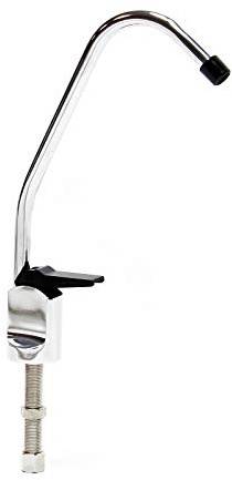 Naturewater 6,35 mm (1/4) Wasserhahn Tipper D-01, Wasserhahn Armatur für Umkehrosmose und Wasserfilteranlagen, Küchenarmatur 360° schwenkbar