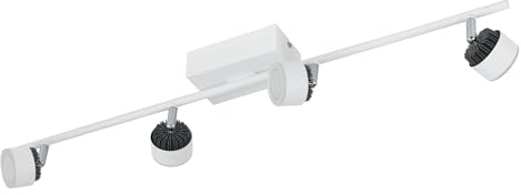 EGLO LED Deckenlampe Armento, Deckenstrahler, Stahl, Alu in weiss, schwarz, warmweiß