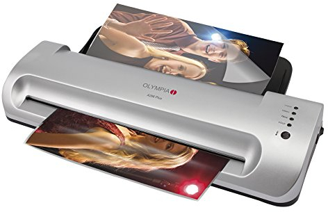 Olympia A 296 Plus Laminiermaschine Backloader (80-175 Micron, Bis DIN A4, Visitenkarten, Laminierer mit Folien, Laminiergerät Set für Büro, Laminator zum Heiß- und Kaltlaminieren)