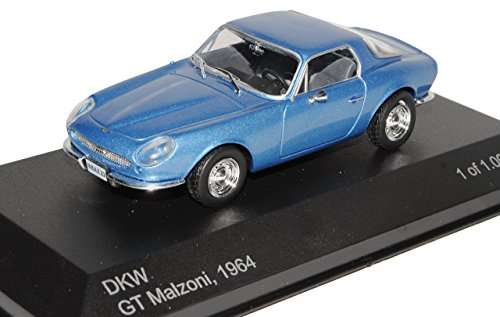 Whitebox Defekte Vitrine DKW GT Malzoni Blau 1964 1/43 Modell Auto