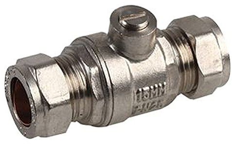 Absperrventil chrom 15 mm f/FLOW Ventile Hydraulische