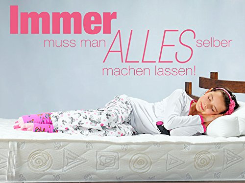 KLEBEHELD® Wandtattoo Immer muss man alles selber machen lassen.
