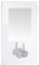 WENKO Static-Loc® Bilderrahmen mit Haken - Befestigen ohne Bohren, Kunststoff (PET), 5.5 x 9 x 1.7 cm, Weiß