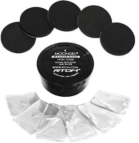 RTOM Moongel CLEAR 6 Stk Schlagzeug Dämpfer + keepdrum Damper Pads