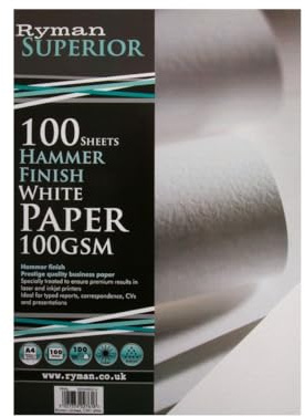 Ryman Laid Paper A4 100gsm 100 Sheets