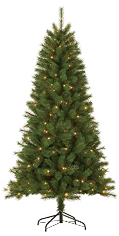 Giftsome Arbol de Navidad Artificial 150 cm - Arvore de Nata con Soporte para Arbol Navidad de Plástico - Arbol de Navidad con Luces Incorporadas - Verde