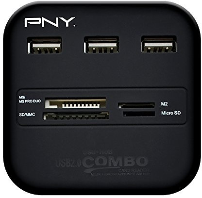 PNY P-UBSDRDR21K-RF Lecteur de Carte mémoire Externe USB 2.0