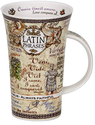 Dunoon Becher mit lateinischen Phrasen