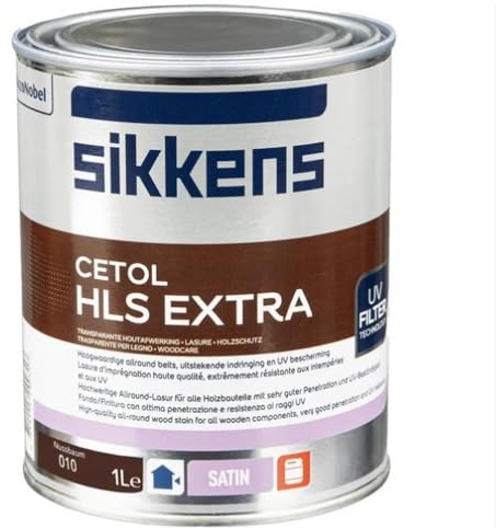 Sikkens Cetol HLS Extra - Alkydharz Speziallasur für außen 1 Liter Nussbaum 010