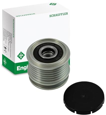 INA Generatorfreilauf Riemenscheibe Lichtmaschine 038903023G 98VW10300BA 038903119 Kompatibel mit VW Golf 4 Schrägheck 1J1 Golf 4 Variant 1J5 SHARAN 7M8, 7M9, 7M6, AUDI A3 Schrägheck 8L1, SKODA