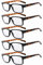Eyekepper 5er-pack Federscharniere Vintage Herren Lesebrille in Schwarz Fassung Schildpatt Arme
