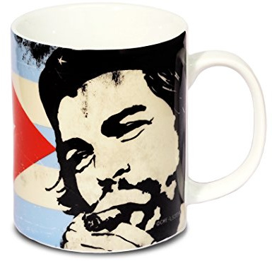 Logoshirt La Bandera Cubana Taza de Cafe - Cuban Flag - Che Guevara Taza - Hasta la Victoria Siempre ! - Culto Taza para Té - negro - Diseño original con licencia