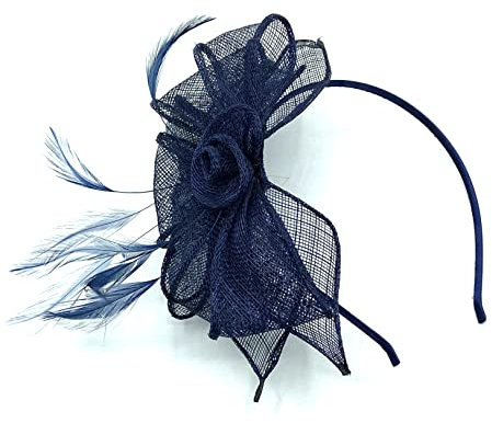 Allsorts Navy Headband Aliceband Hat Fascinator Wedding Ladies Day Race Royal Ascot by Allsorts