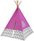 KidKraft Tipi Enfant Rose en Bois et Toile, Tente pour Enfants, Tente de jeu intérieure et extérieure, Jouet enfant dès 3 Ans, 00227