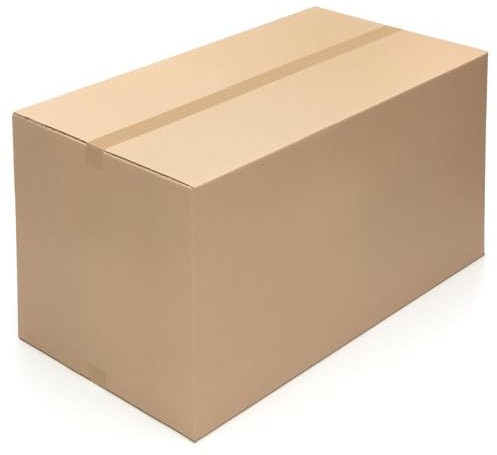 KK Verpackungen Versandkartons 1000 x 500 x 500 mm Braun 2-wellig (Innenmaß 986 x 483 x 474 mm) | 1 Stück, Faltkartons Kartons geeignet für Versand als DHL Paket DPD Hermes GLS Paketklasse XL (KK61)