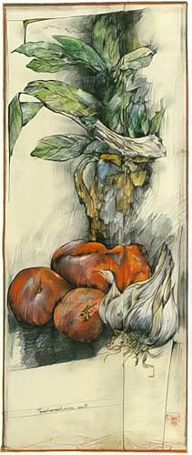Kunstdruck/Poster: Ole West Tomate - hochwertiger Druck, Bild, Kunstposter, 23x52 cm