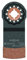 BOSCH OSL114CG Starlock Lame de coupe plongeante à grain carbure pour outil multifonction oscillant, 3,8 cm