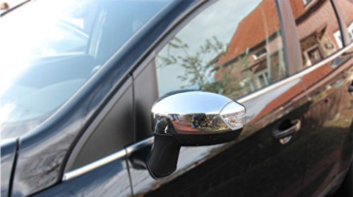 Chrom Spiegel Kappen EDELSTAHL poliert kompatibel für Ford S-Max/Galaxy/Kuga I
