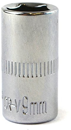 9mm 1/4 Drive Shallow Metric Socket Single Hex / 6 Sided Bergen