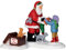 Lemax Village Collection 22045 Weihnachtsdorf Figur Weihnachtsmann und Kätzchen