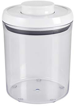 Oxo Good Grips Airtight POP Round Canister (1.9 Qt) INOXO.1130080ML, Plastic, 3 quarts, Small