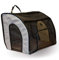 K&H Pet Products Geschlossener Hundeautositz, sicher, Reisesitz für Haustiere, weichseitige, geschlossene Katzen-Transportbox, waschbares Polster, mehrere Eingänge, Netzfenster, Medium 61 x 48 x 43 cm