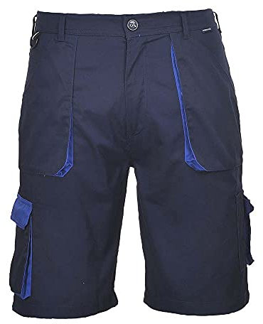 Portwest Portwest Texo Kontrast-Shorts, Größe: S, Farbe: Marine, TX14NARS